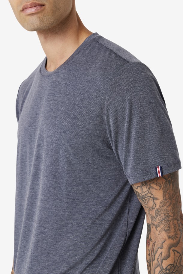 Camiseta De Cercanías India Ink Heather Fila Outlets