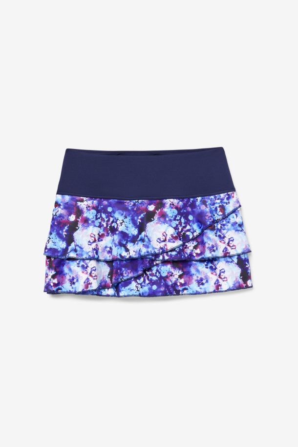 Falda Pantalón Con Estampado Escalonado Estampado Azul Marino/navy Pickleball De Fila Outlets