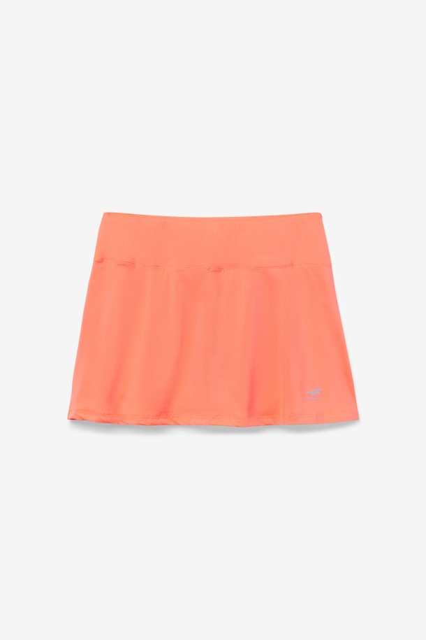 Falda Pantalón With Pickleball Shuttlecocks Coral Fiery Queue Outlets