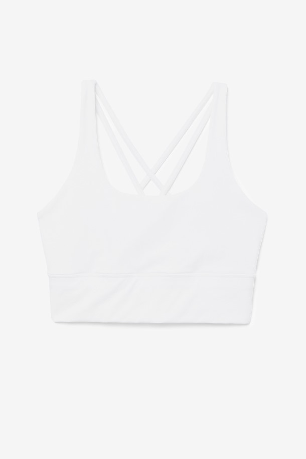 Top Sujetador Espalda Cruzada Uplift Blanco Fila Outlet