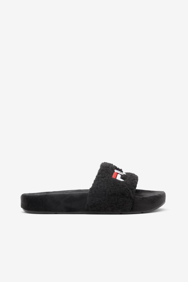 Fila Outlet Mujer Fuzzy Drifter Negro/rojo/blanco