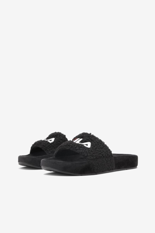 Fila Outlet Mujer Fuzzy Drifter Negro/rojo/blanco