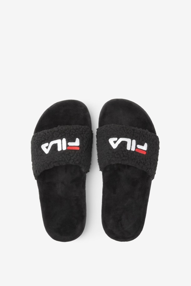 Fila Outlet Mujer Fuzzy Drifter Negro/rojo/blanco