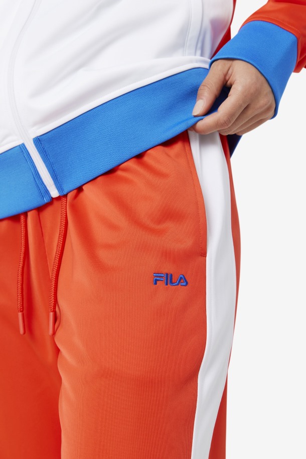 Republica Dominicana Pantalon Rojo Fiery/blanco Fila Outlet