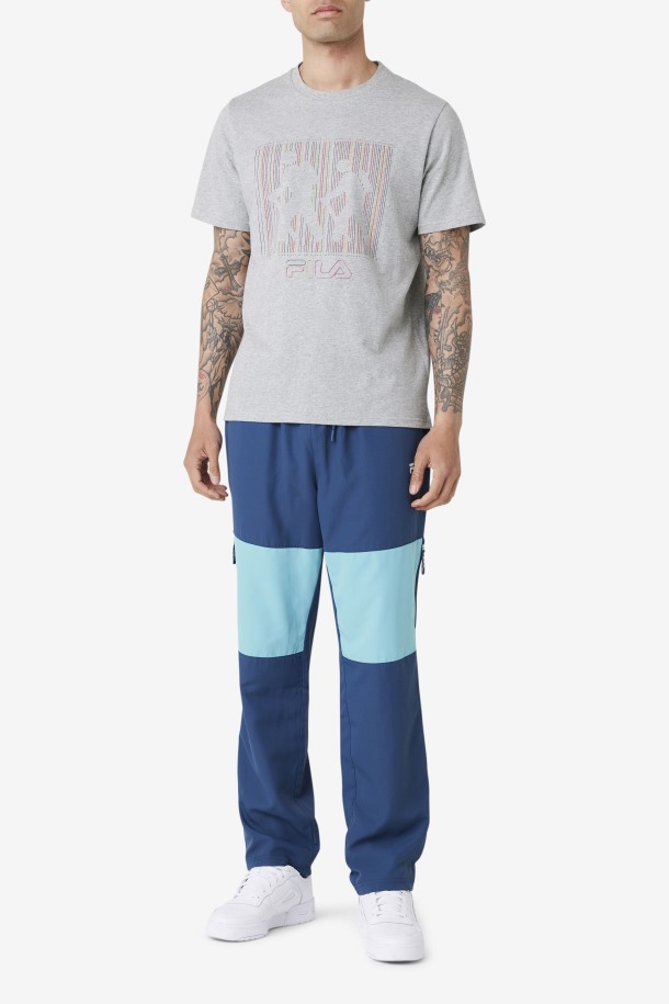 Camiseta Visuri Outlet Gris Jaspeado De Fila