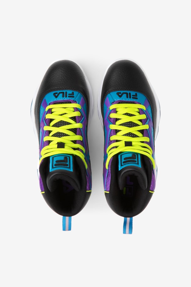 Fila Mb Negro/amarillo/morado Para Niños Grandes Outlet