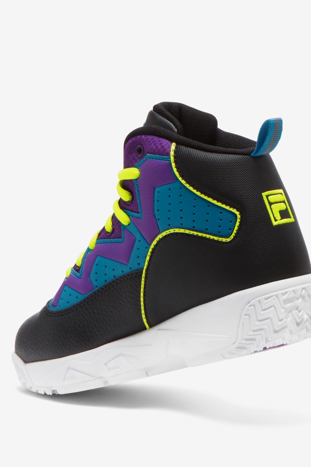 Fila Mb Negro/amarillo/morado Para Niños Grandes Outlet