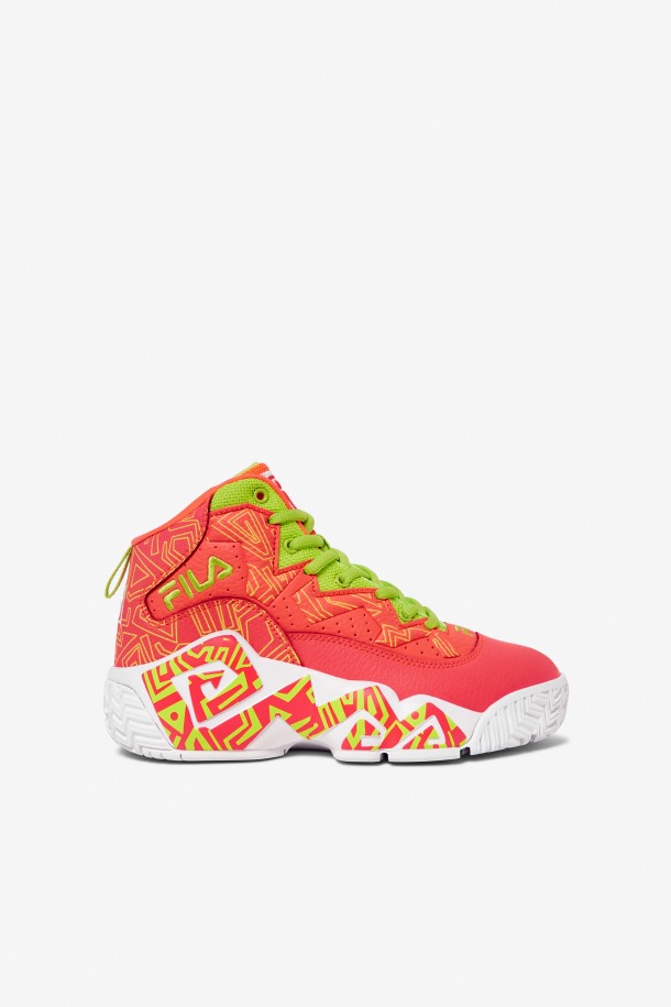 Zapatillas Mb Fila Para Niños Pequeños Fiery Coral/white/lime Punch