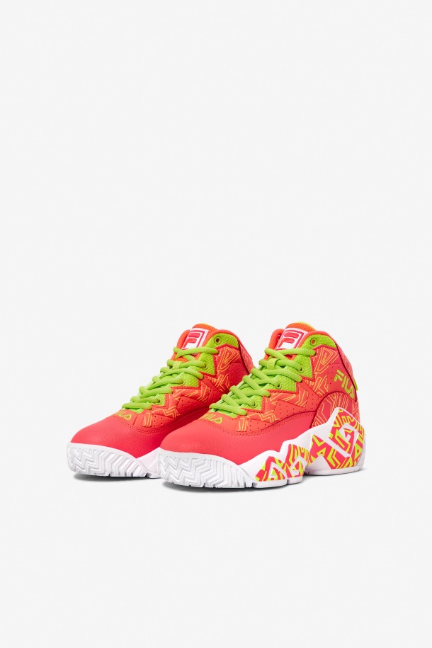 Zapatillas Mb Fila Para Niños Pequeños Fiery Coral/white/lime Punch