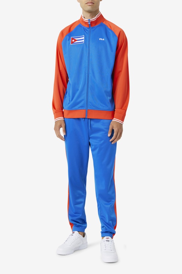 Cuba Track Jacket Fila Outlets Rojo Fuego/blanco/azul