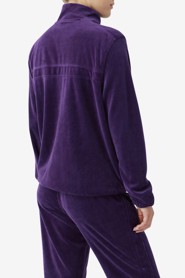 Ravid Terciopelo Chaqueta Blackberry Cordial Fila Puntos De Venta