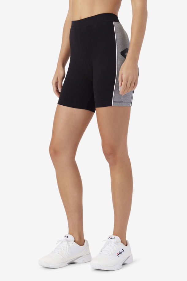 Pantalón Corto Davina Bike Short Fila Outlet Negro/brezo/blanco