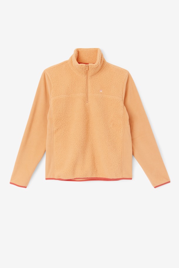 Jersey Naranja/cayenne Meadow Con Cremallera
