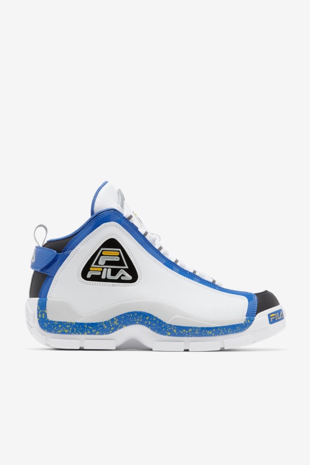 Fila Outlets Hombre Grant Hill 2 Blanco/nebulas Azul/limón