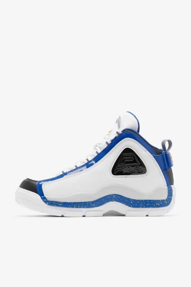 Fila Outlets Hombre Grant Hill 2 Blanco/nebulas Azul/limón