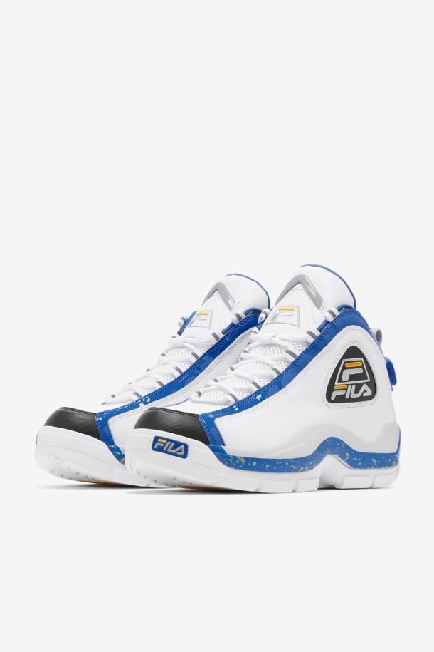 Fila Outlets Hombre Grant Hill 2 Blanco/nebulas Azul/limón