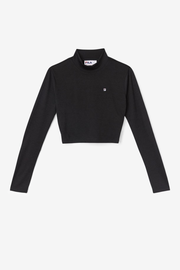 Fila Outlet Luise Camiseta De Cuello Alto Negra