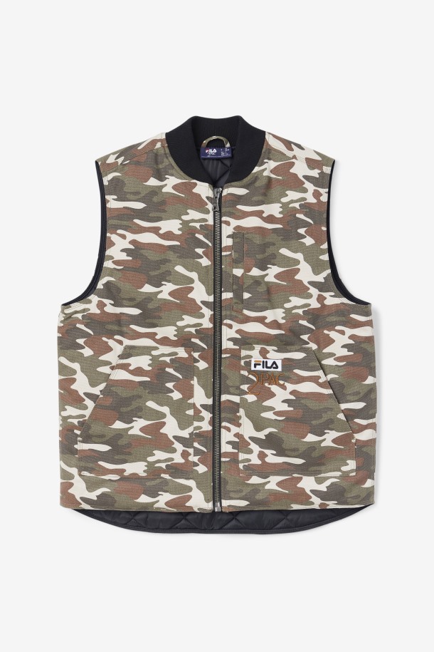 Chaleco Fila Outlet Camo Print/negro 2pac