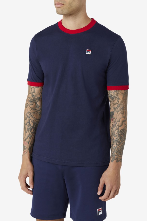 Camiseta Fila Outlet Marconi Ringer Peacoat/red