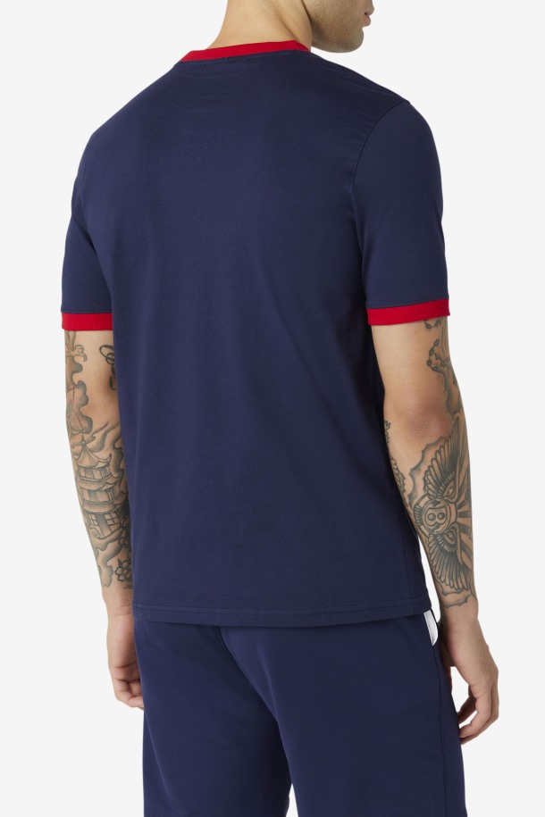 Camiseta Fila Outlet Marconi Ringer Peacoat/red