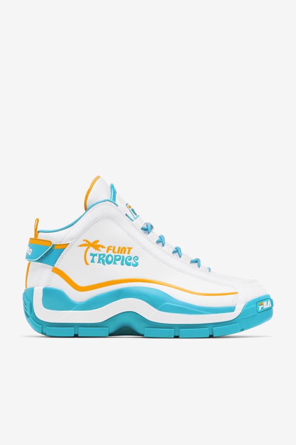 Blanco/verde Azulado/zinnia Fila Outlets Hombre Grant Hill 2 X Semi-pro