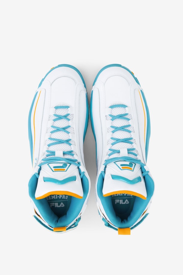 Blanco/verde Azulado/zinnia Fila Outlets Hombre Grant Hill 2 X Semi-pro