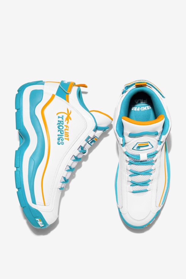 Blanco/verde Azulado/zinnia Fila Outlets Hombre Grant Hill 2 X Semi-pro