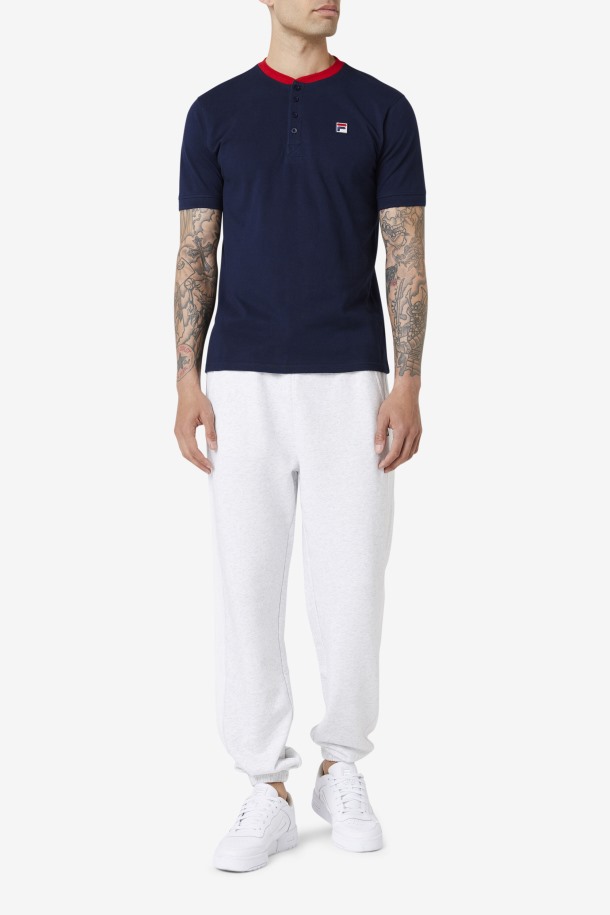 Azul Marino/rojo Ralph Henley Fila Outlet