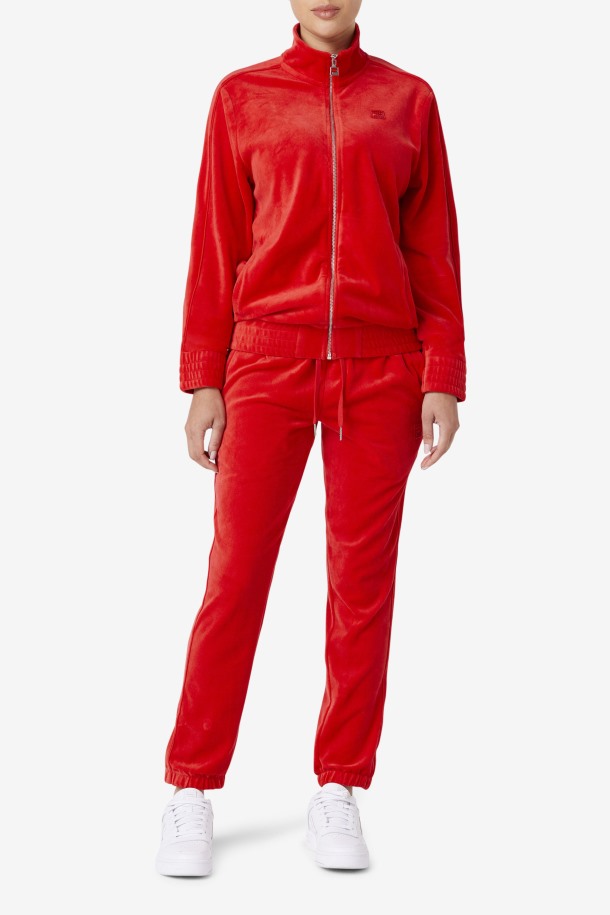 Pantalon Rojo Devell Terciopelo Cola Outlet