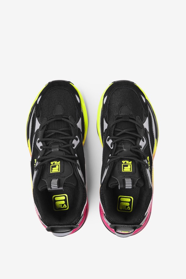 Fila Outlets Black/yellow/deep Pink Niños Grandes Ray Tracer Apex