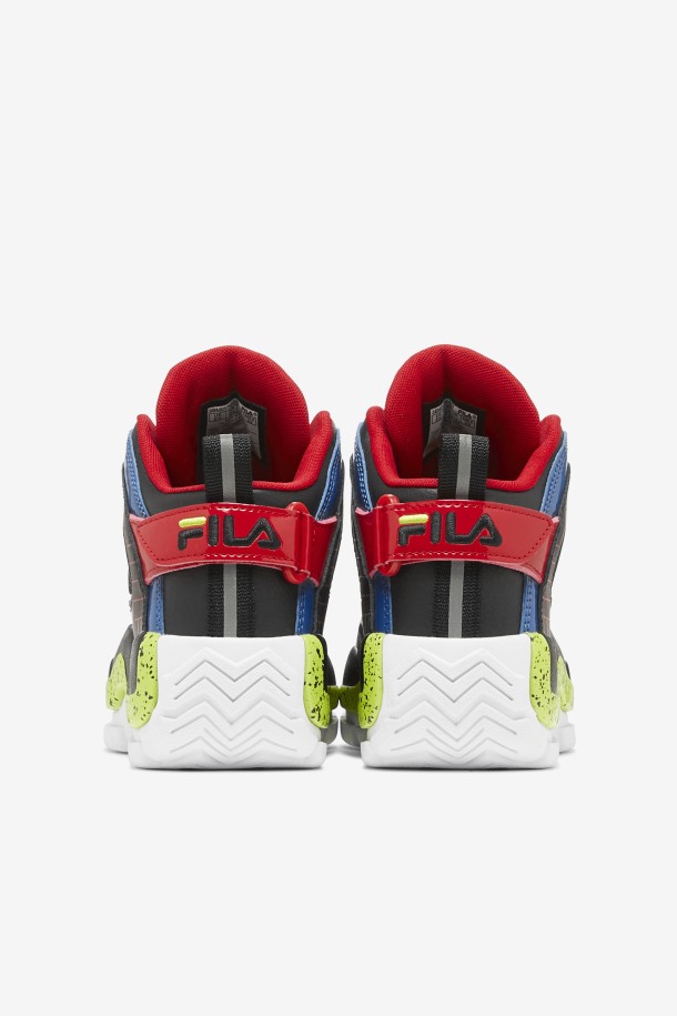 Fila Outlets Niños Pequeños Grant Hill 2 Negro/azul/rojo