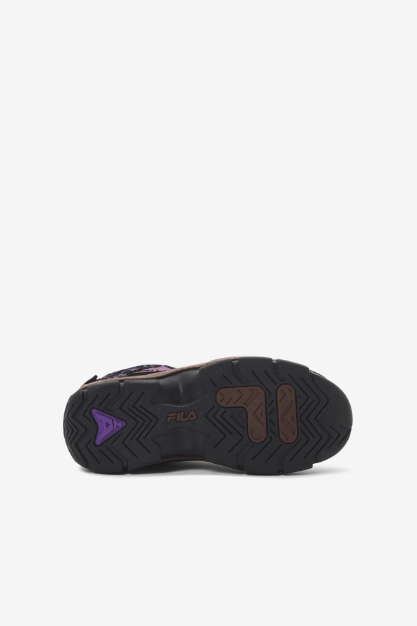 Fila Outlets Negro/pinecone/morado Niños Grandes\' Grant Hill 2 Al Aire Libre
