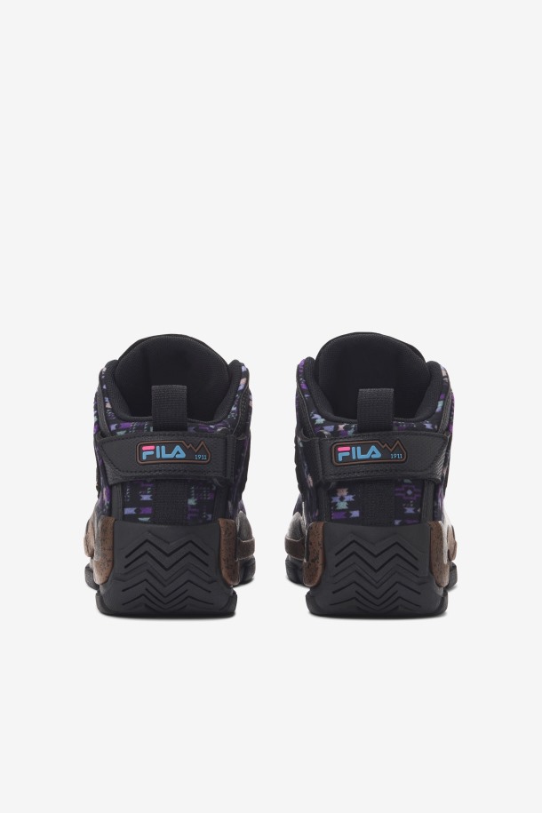 Fila Outlets Negro/pinecone/morado Niños Grandes\' Grant Hill 2 Al Aire Libre