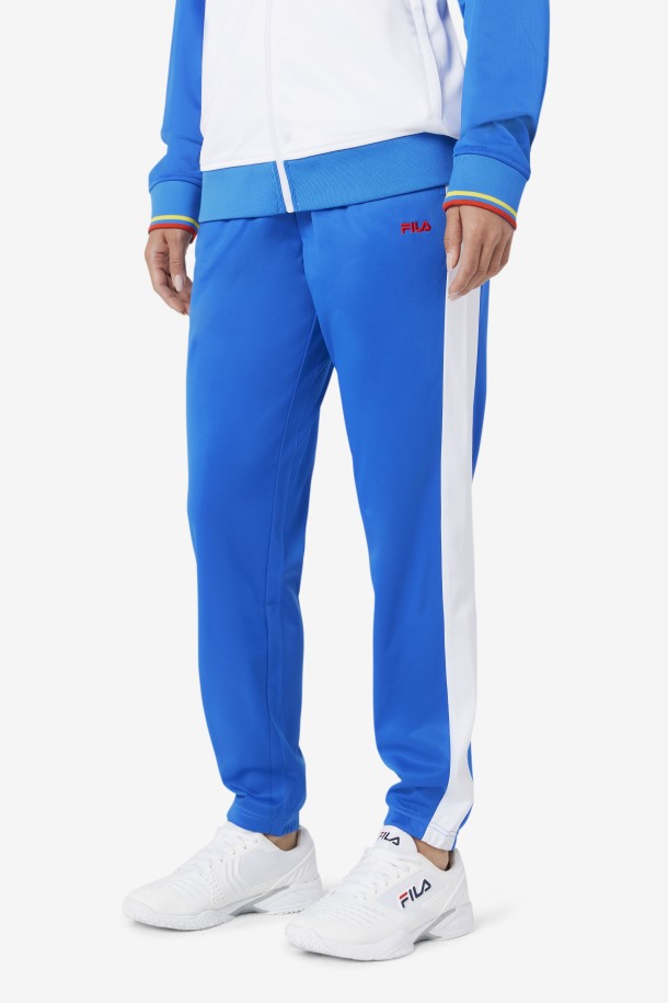 Pantalón De Chándal Ecuador Azul/blanco/rojo Fuego Fila Outlet