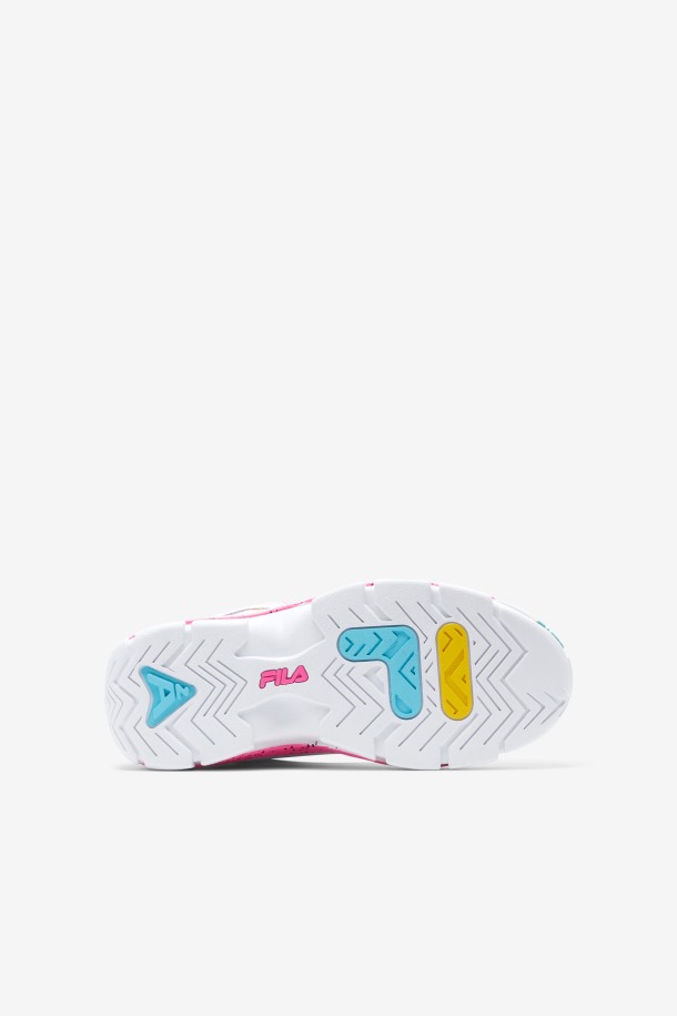 Grandes Niños\' Grant Hill 2 Puntos De Venta Fila Blanco/rosa/pescado Azul