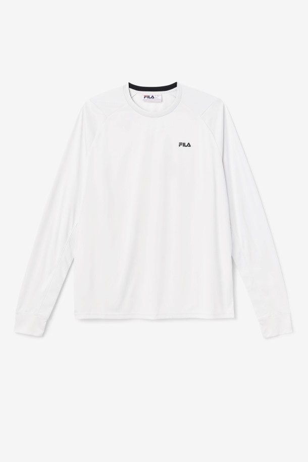 Camiseta De Manga Larga Nimbus Cloud/black Fila Outlets Lie