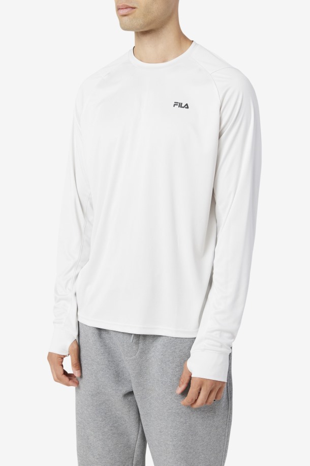 Camiseta De Manga Larga Nimbus Cloud/black Fila Outlets Lie