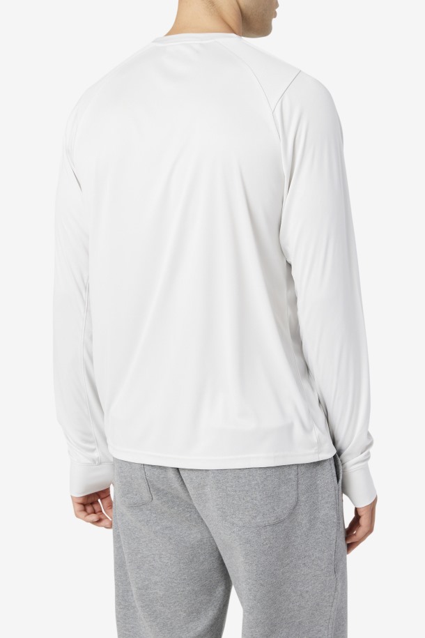 Camiseta De Manga Larga Nimbus Cloud/black Fila Outlets Lie
