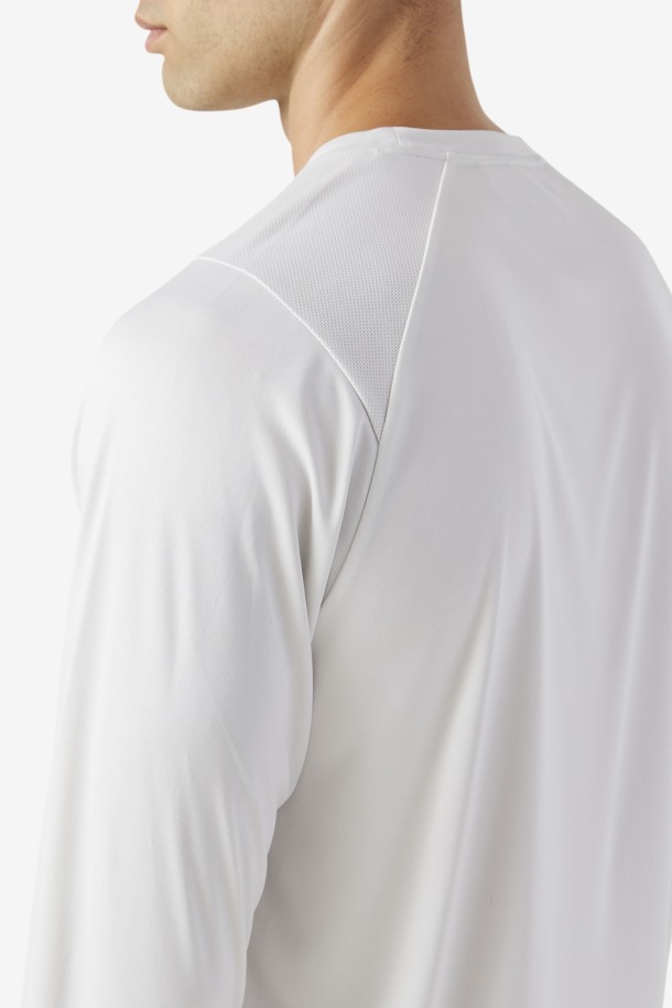 Camiseta De Manga Larga Nimbus Cloud/black Fila Outlets Lie