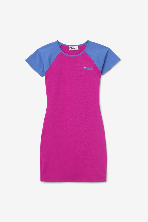 Cola Outlets Kyra Fucsia Festival Vestido