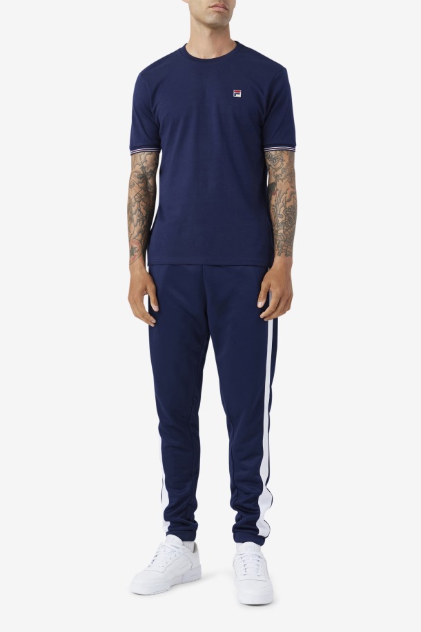 Caleb Crew Fila Outlets Azul Marino