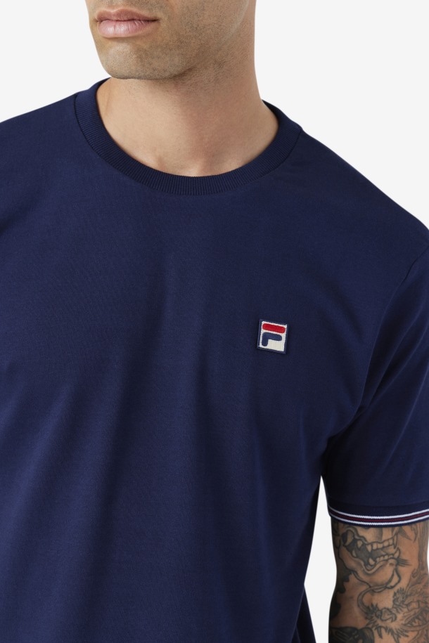 Caleb Crew Fila Outlets Azul Marino