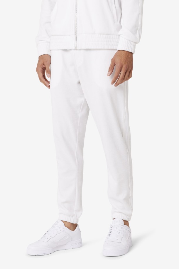 Pantalon Devell Terciopelo Cola Outlets Blanco