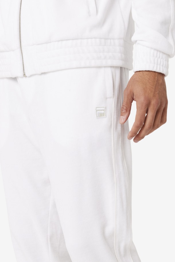 Pantalon Devell Terciopelo Cola Outlets Blanco
