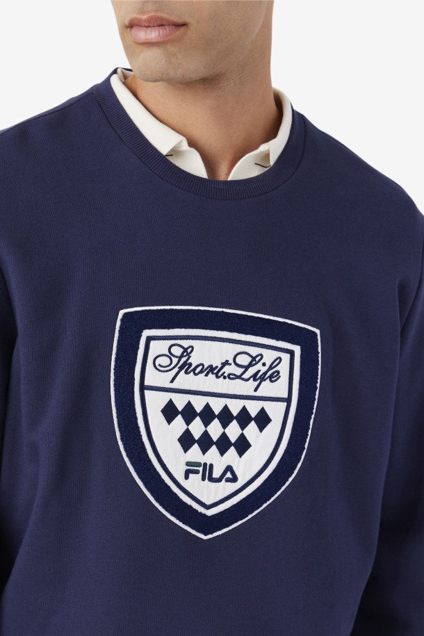 Fila Outlets Kush Crew Azul Marino/gardenia/junio Bug