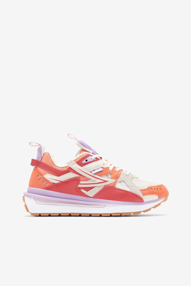 Sandenal Mujer Fila Outlet Blanco/naranja/cayenne