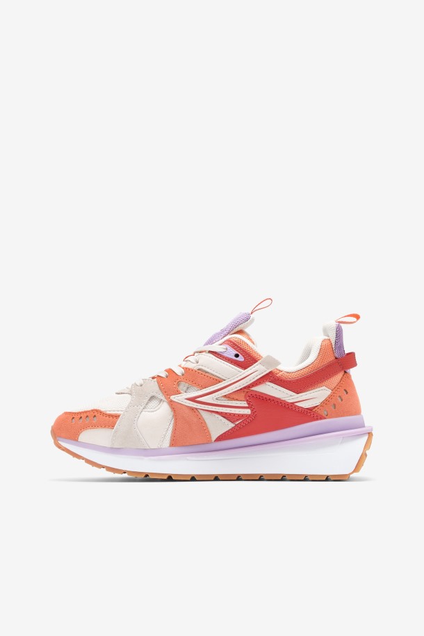 Sandenal Mujer Fila Outlet Blanco/naranja/cayenne