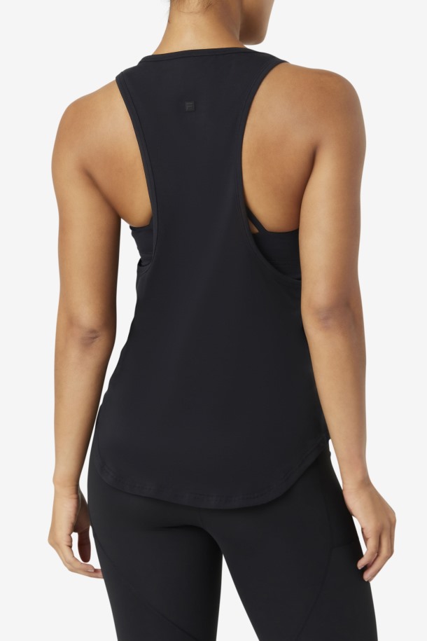 Camiseta De Tirantes Larga Fi-lux Outlets Fila Negra