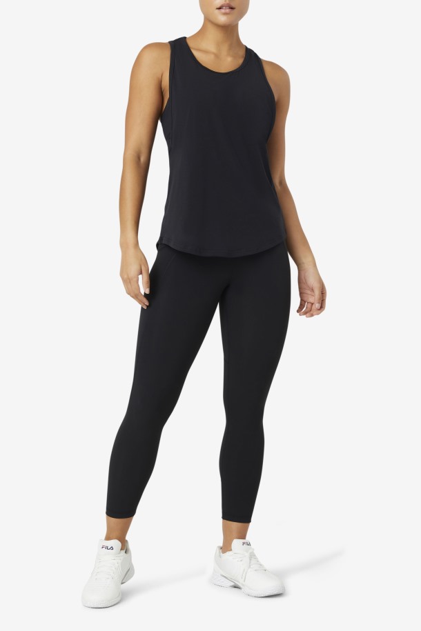 Camiseta De Tirantes Larga Fi-lux Outlets Fila Negra