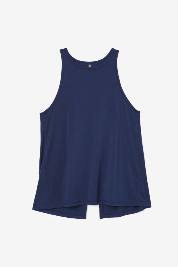 Fila Outlets Fi-lux Camiseta Sin Mangas Con Espalda Abierta Azul Marino